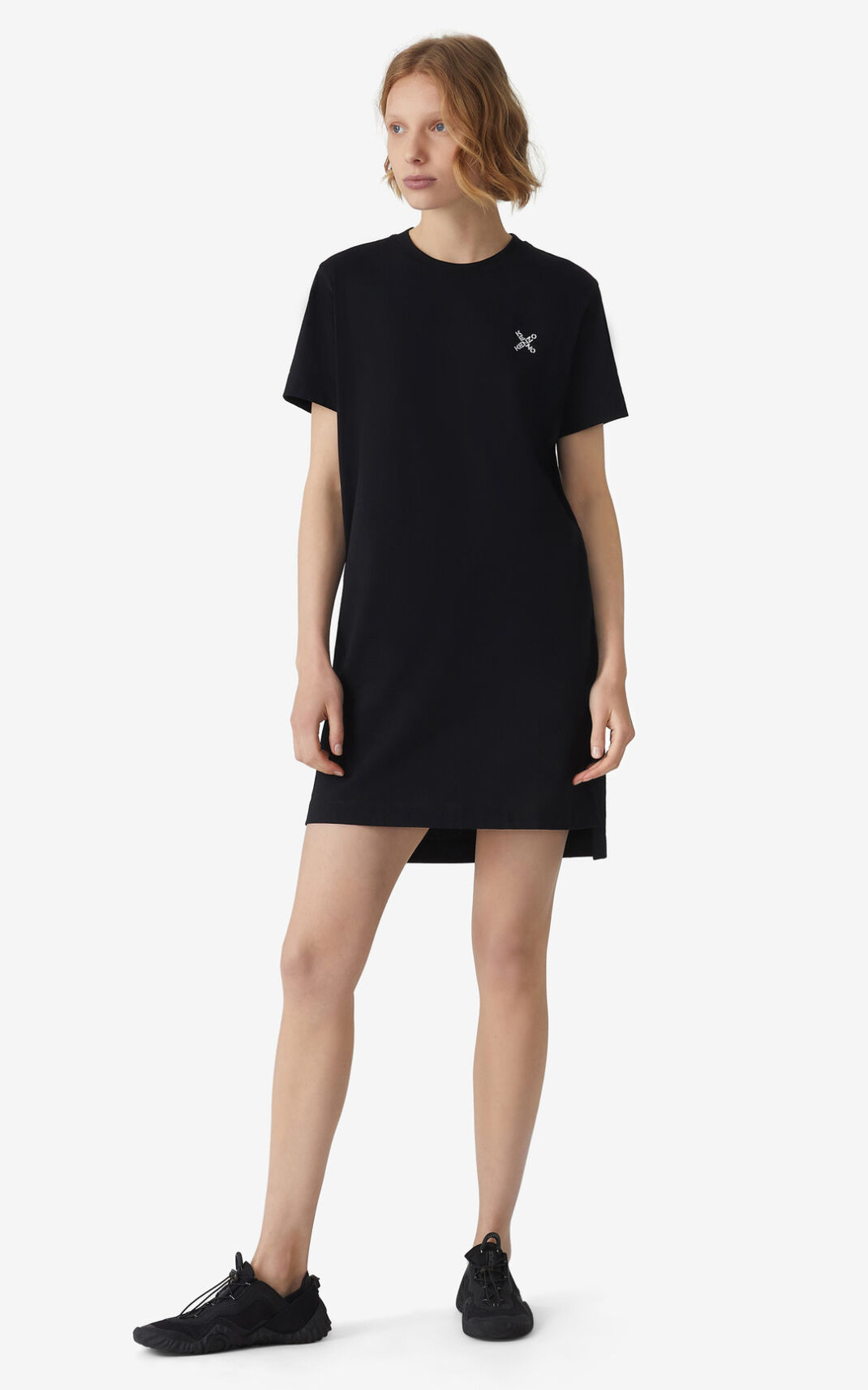 Kenzo Sport Little X t shirt Ženska Obleke Črna SI-7976769